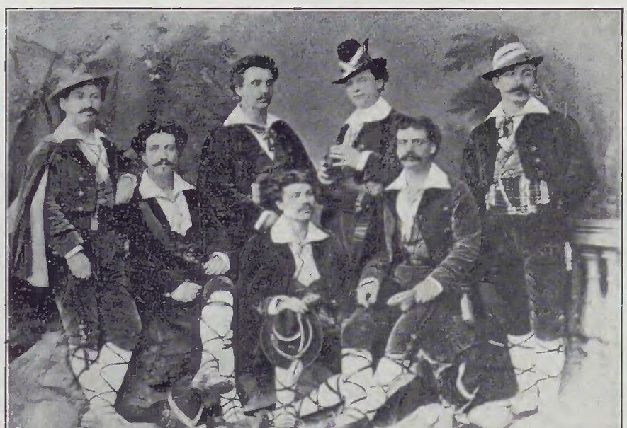 Photograph from Ars et Labor, July 15, 1909, page 494, captioned I suonatori di Budrio